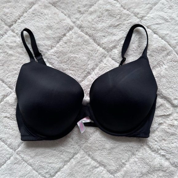 Victoria's Secret PINK | Black Wear Everywhere Push-up Bra | Size 36D - Picture 3 of 12